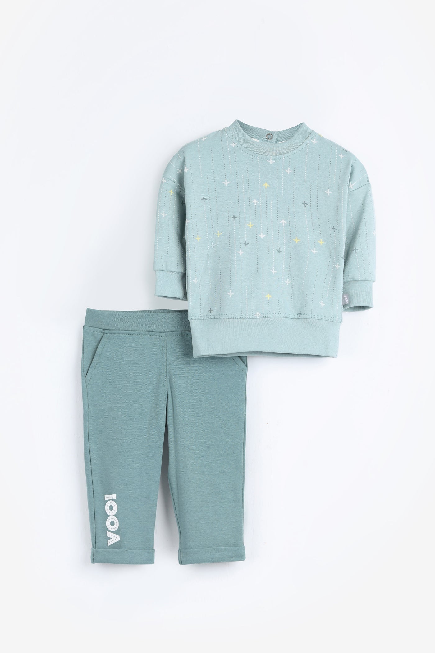 Round Printed Pajamas Set 3-2115-25