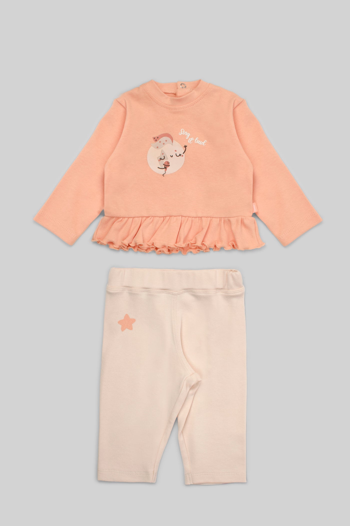 Rouned Pajamas Set