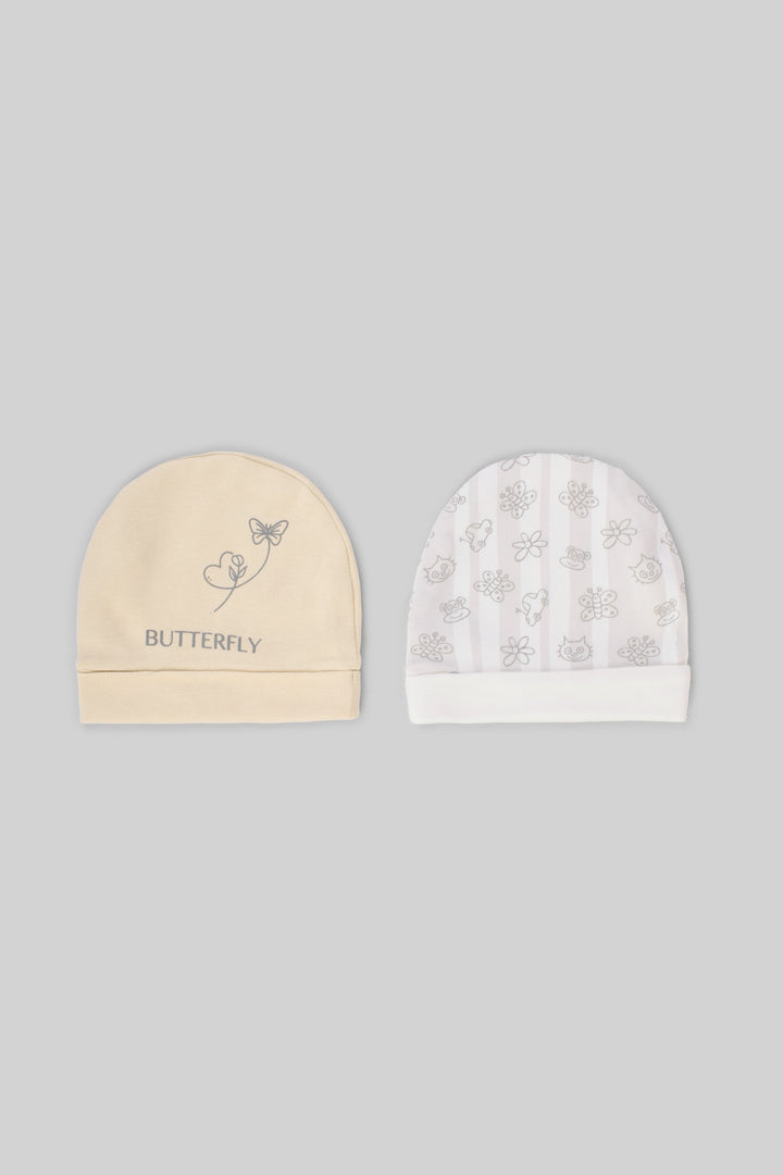 Printed Baby Baby Hats Pack Of 2