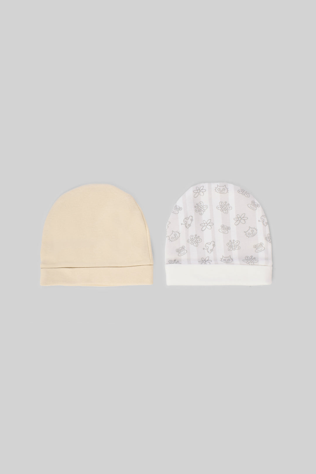 Printed Baby Baby Hats Pack Of 2