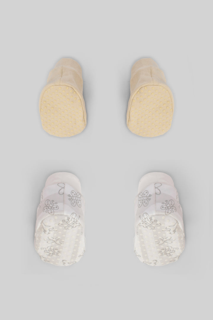 Printed Baby Slippers Pack Of 2