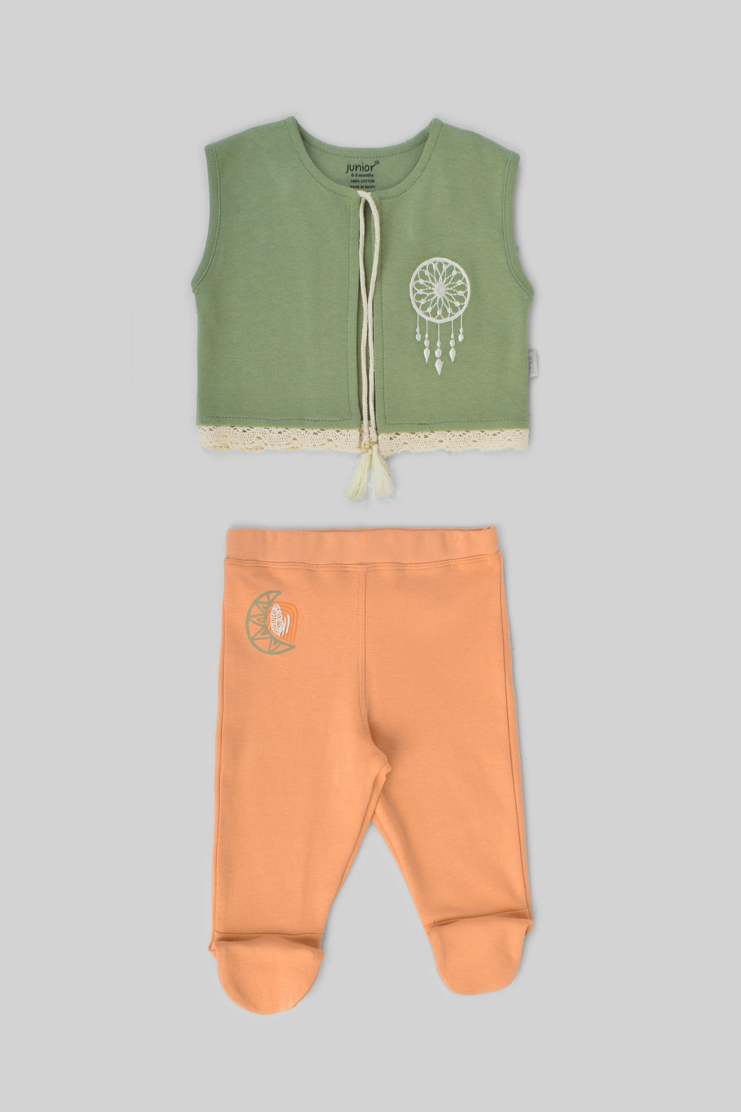 Rouned Printed Pajamas Set