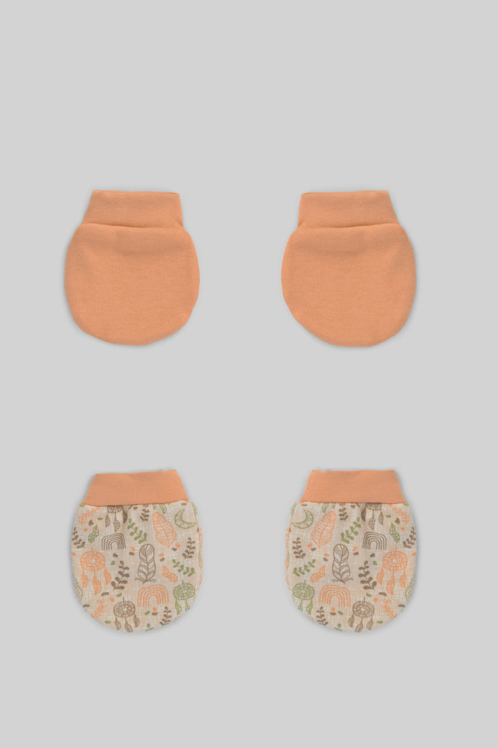 Printed Baby Mittens Pack Of 2