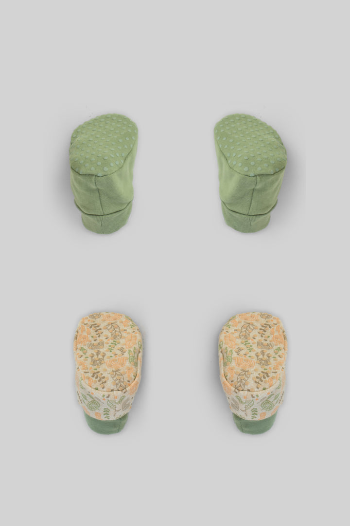 Printed Baby Slippers Pack Of 2