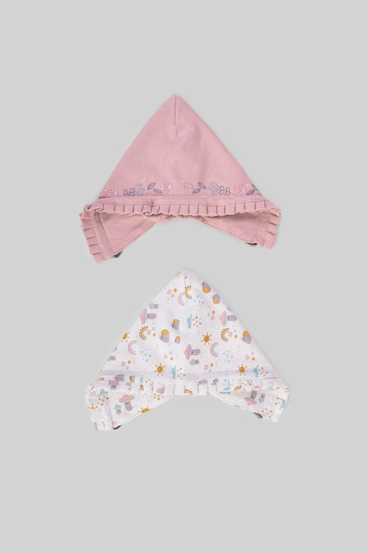 Printed Baby Baby Hats Pack Of 2