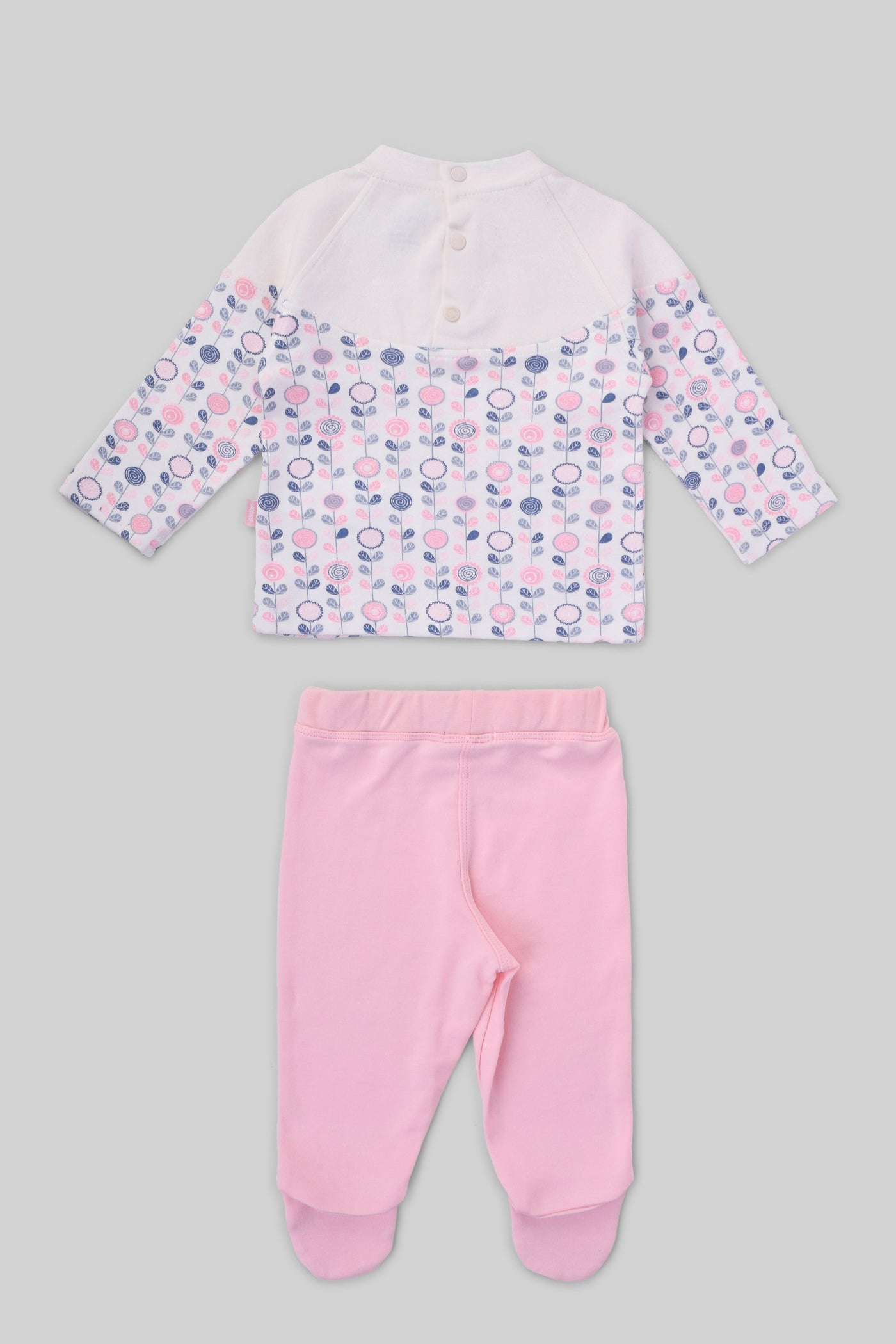 Rouned Printed Pajamas Set