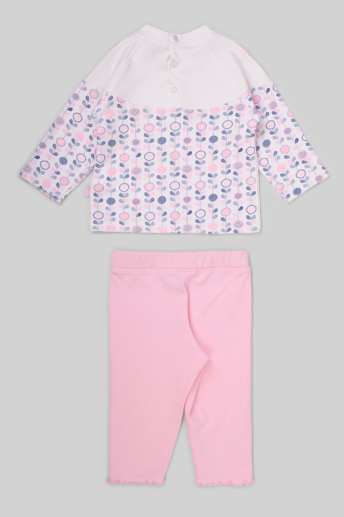 Rouned Printed Pajamas Set