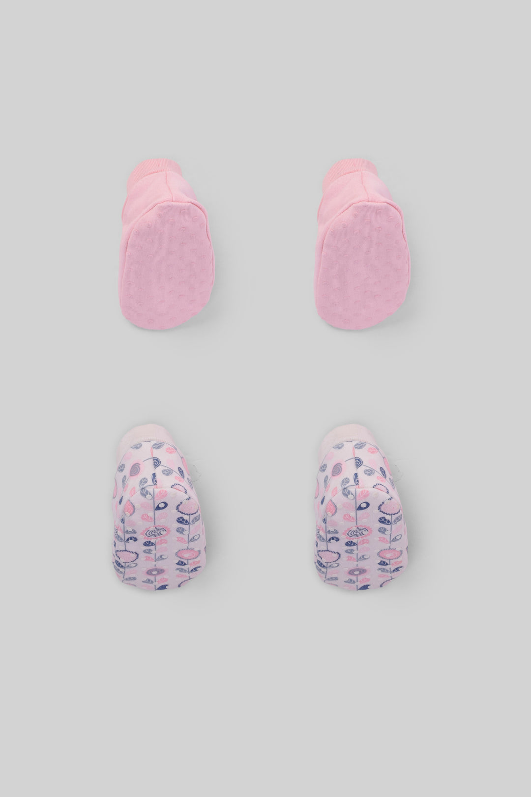 Embroidered Baby Slippers Pack Of 2