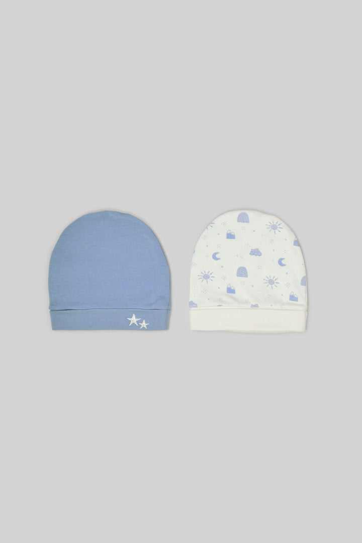 Printed Baby Baby Hats Pack Of 2