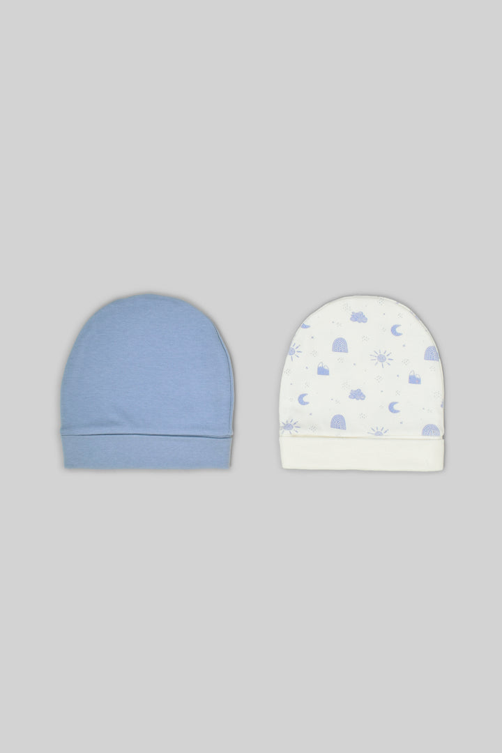 Printed Baby Baby Hats Pack Of 2