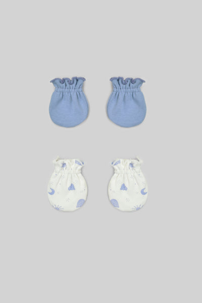 Printed Baby Mittens P/2