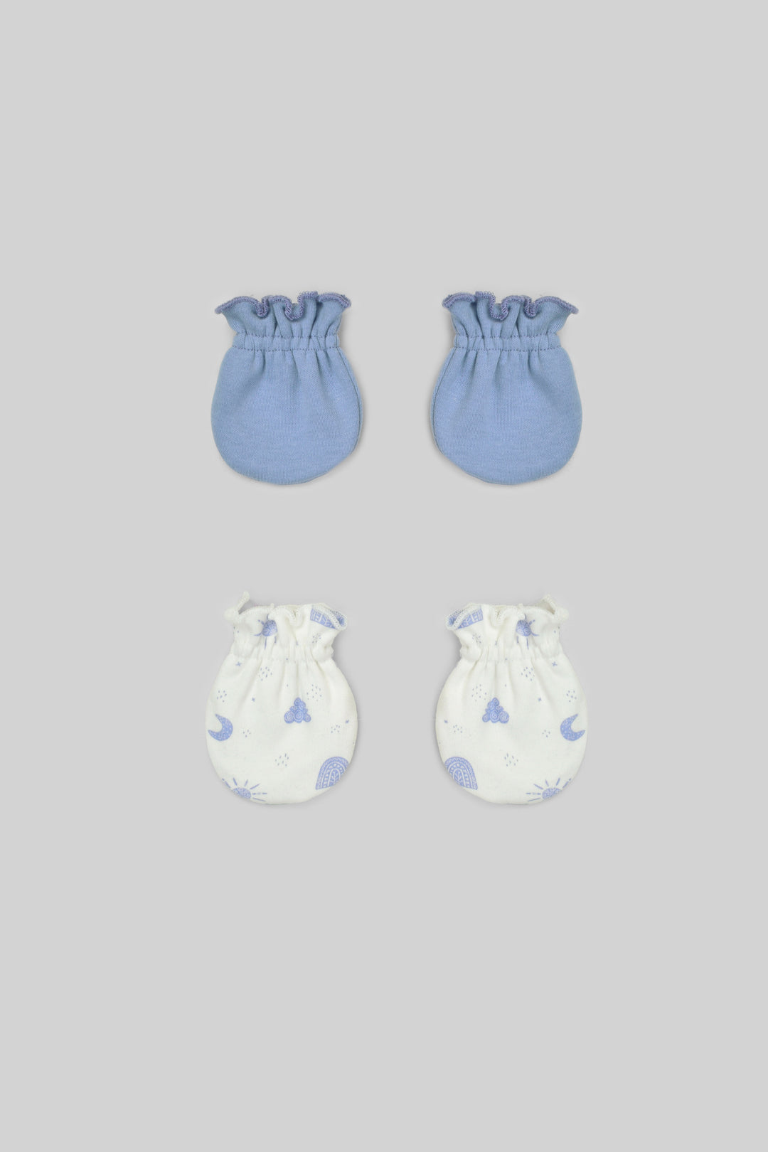 Printed Baby Mittens Pack Of 2