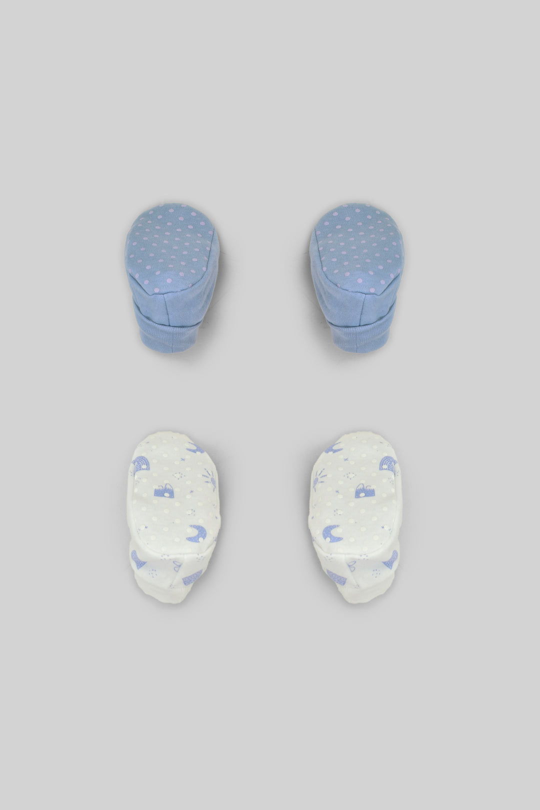 Embroidered Baby Slippers Pack Of 2