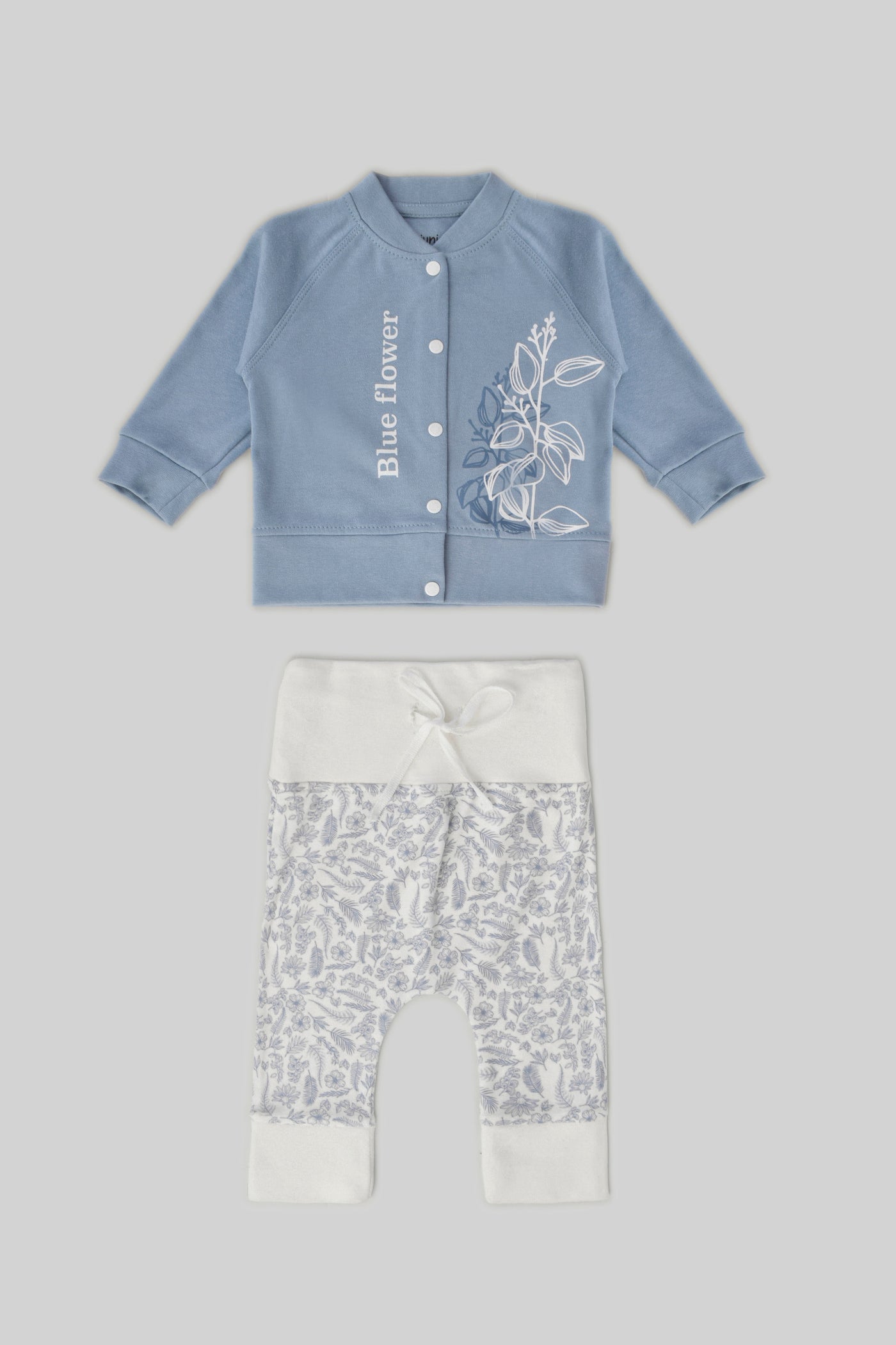 Rouned Printed Pajamas Set