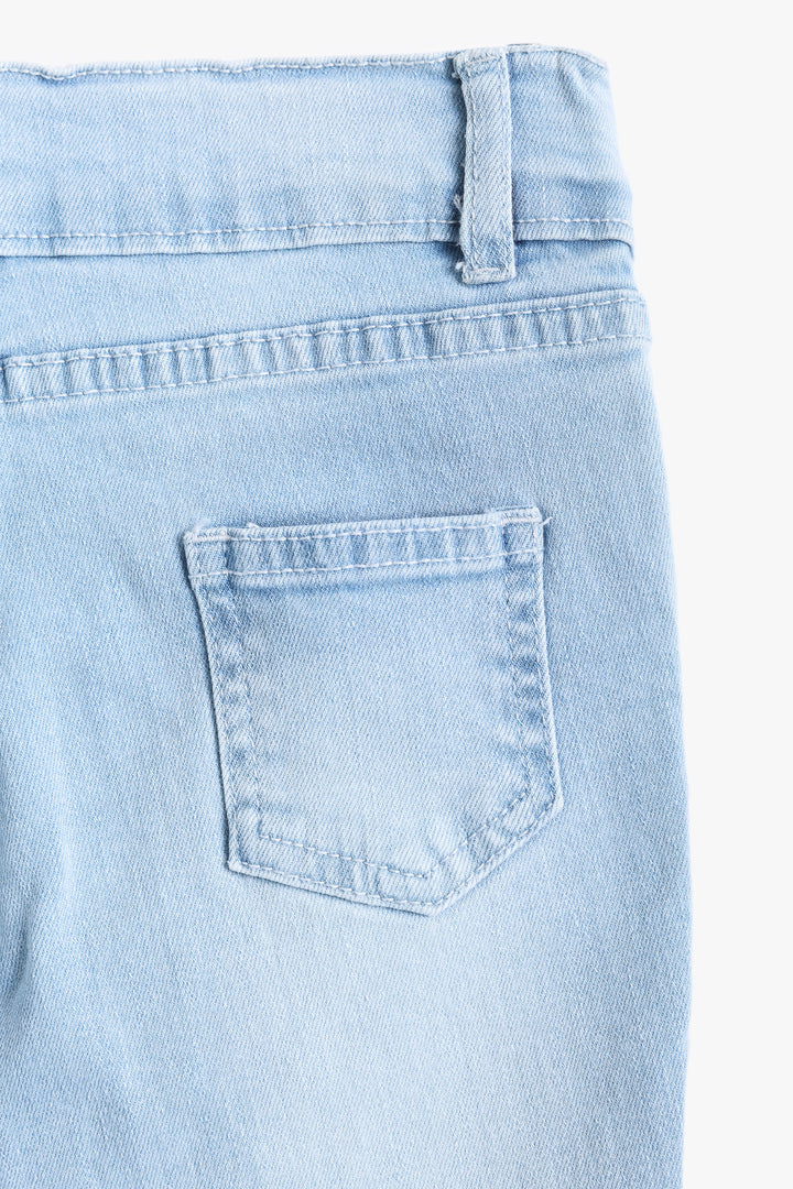Girls Ice Wash Flare Fit Pant