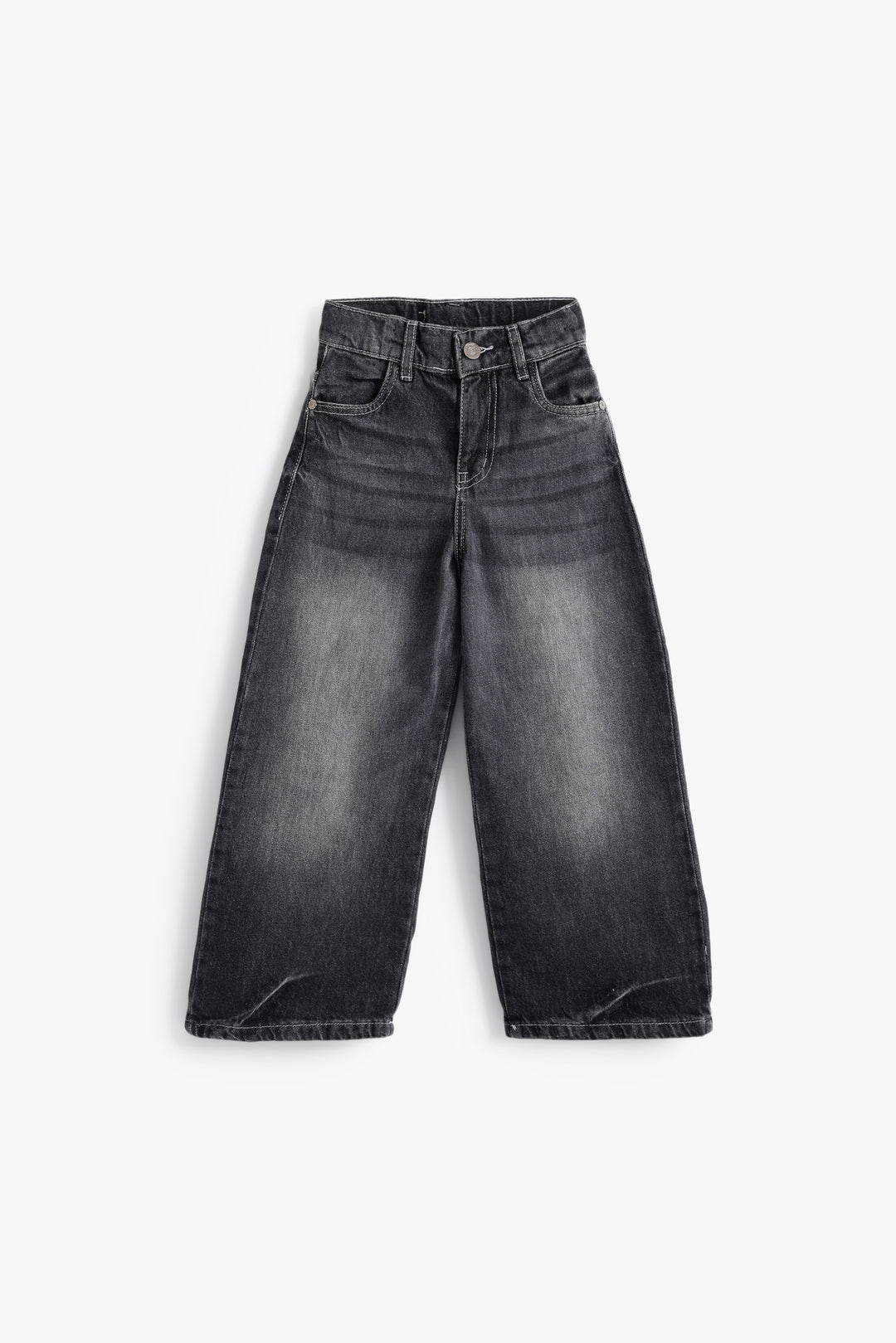 Kids Medium Grey Wide Leg Pant