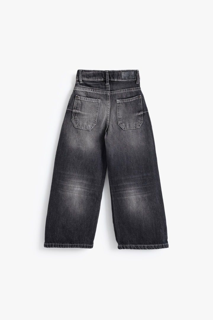 Kids Medium Grey Wide Leg Pant