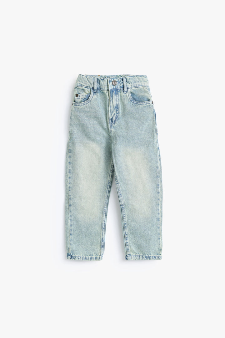 Girls Ice Wash Straight Fit Pant