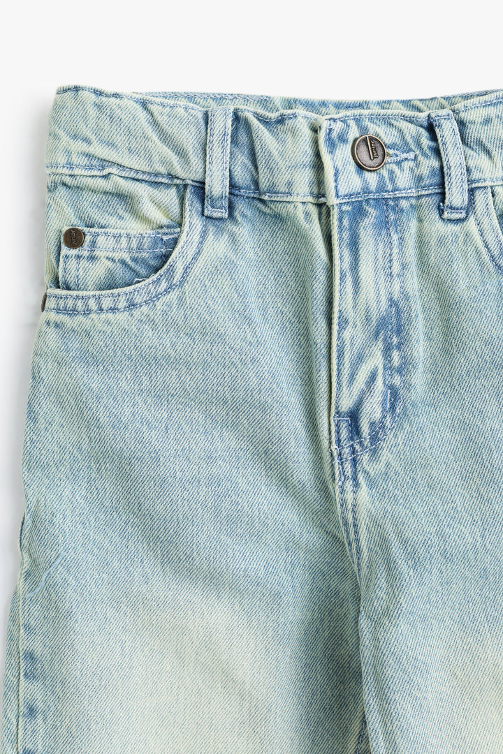 Girls Ice Wash Straight Fit Pant