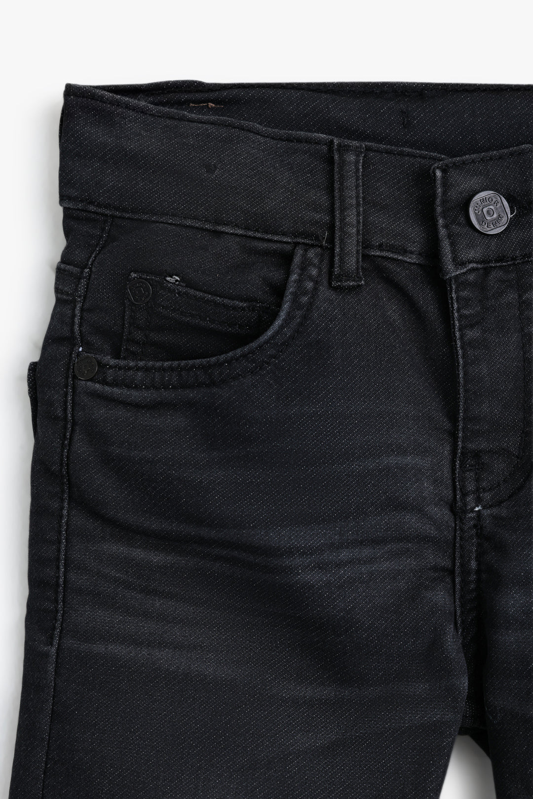Kids Black Denim Pant