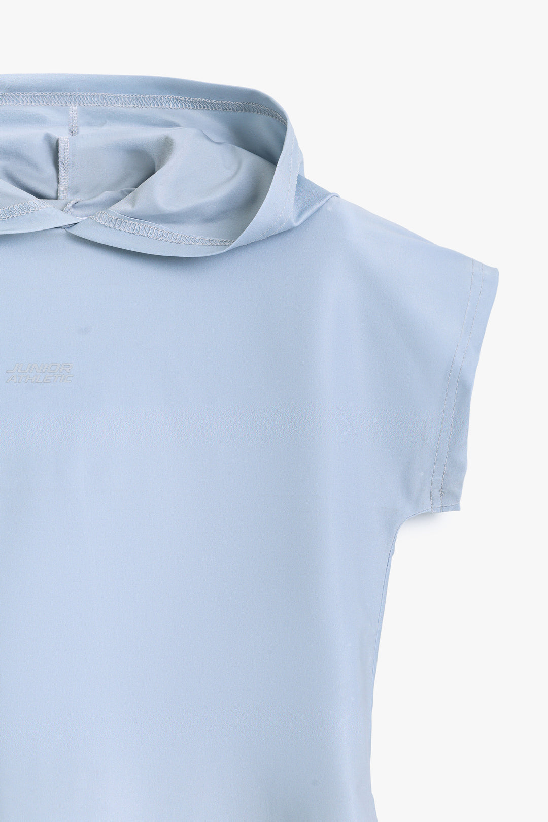 Boys Light Blue Hooded T-Shirt