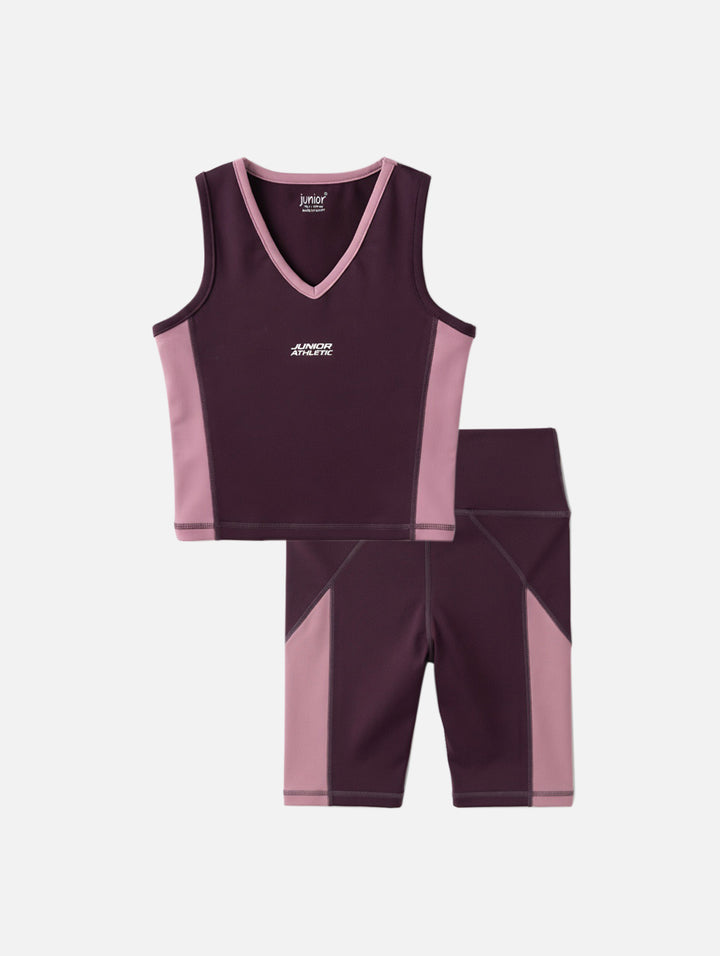 Girls Biker Short Set