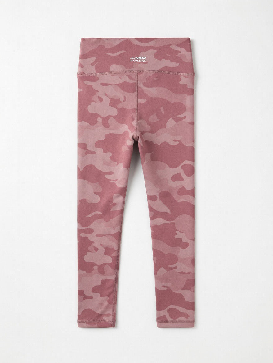 Girls Pink Army Leggins
