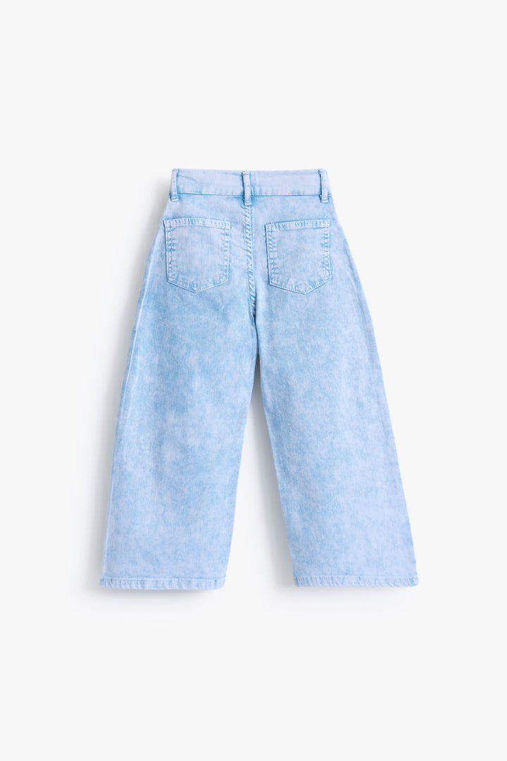 Girls Vintage Blue Wide Leg Pant