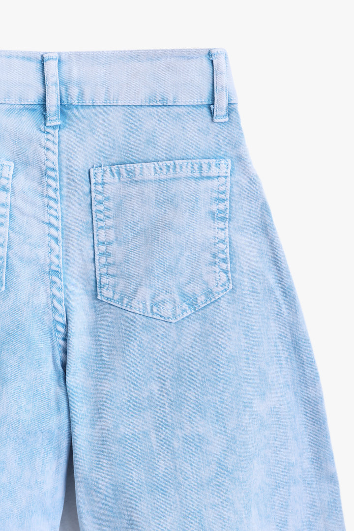 Girls Vintage Blue Wide Leg Pant