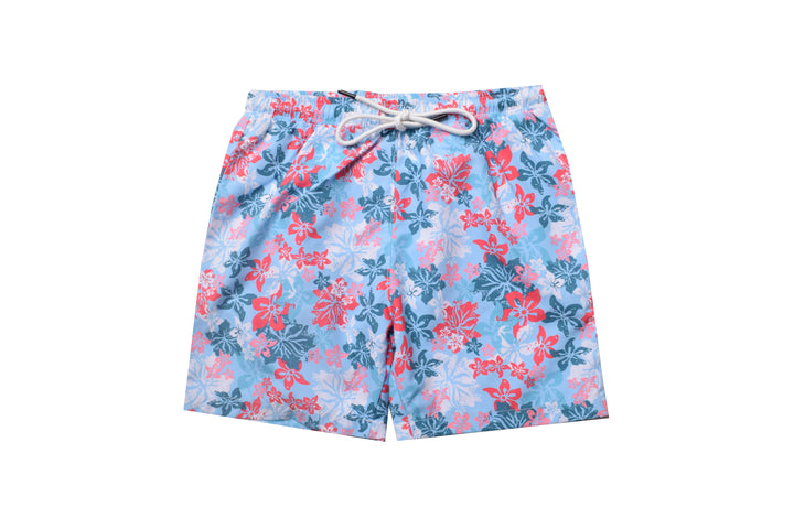 Printed Long Swim Short