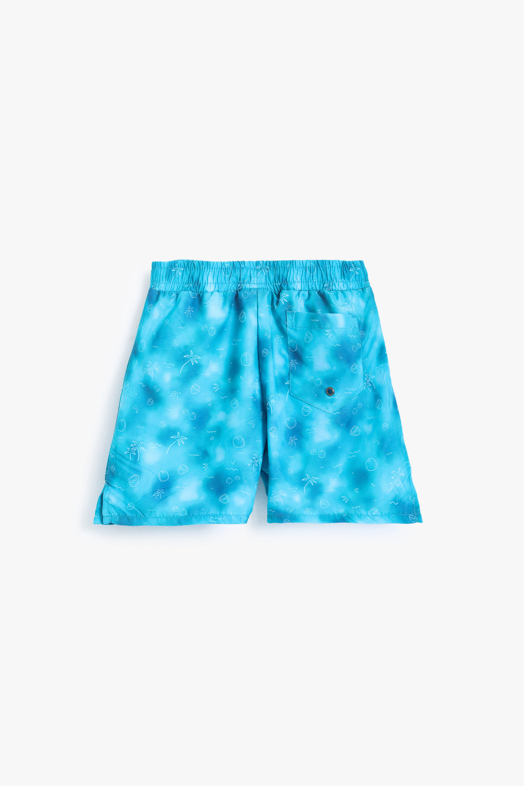 Boys Blue Wavy Shorts