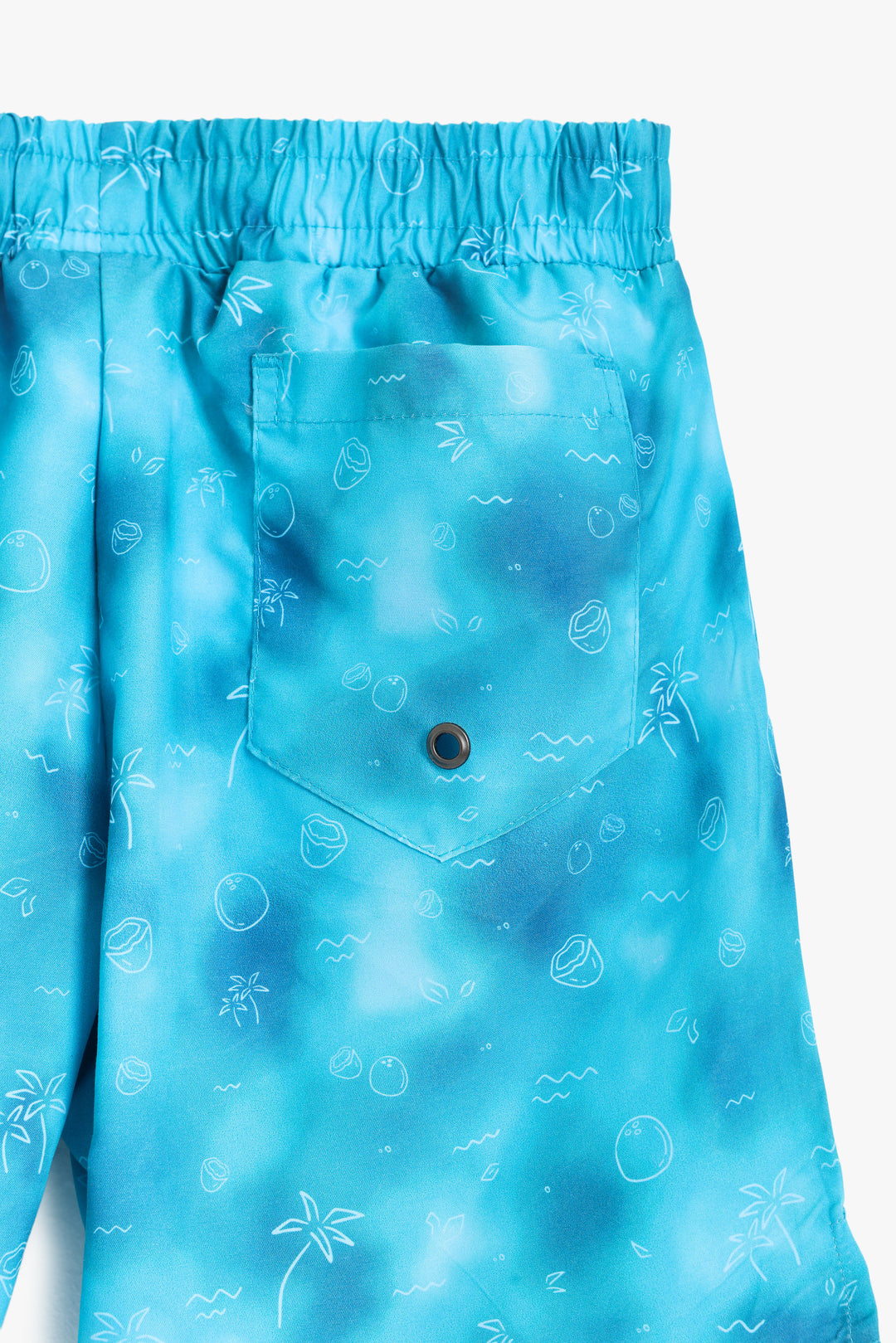 Boys Blue Wavy Shorts