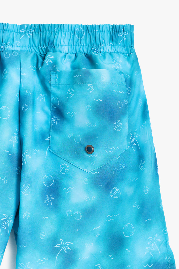 Boys Blue Wavy Shorts