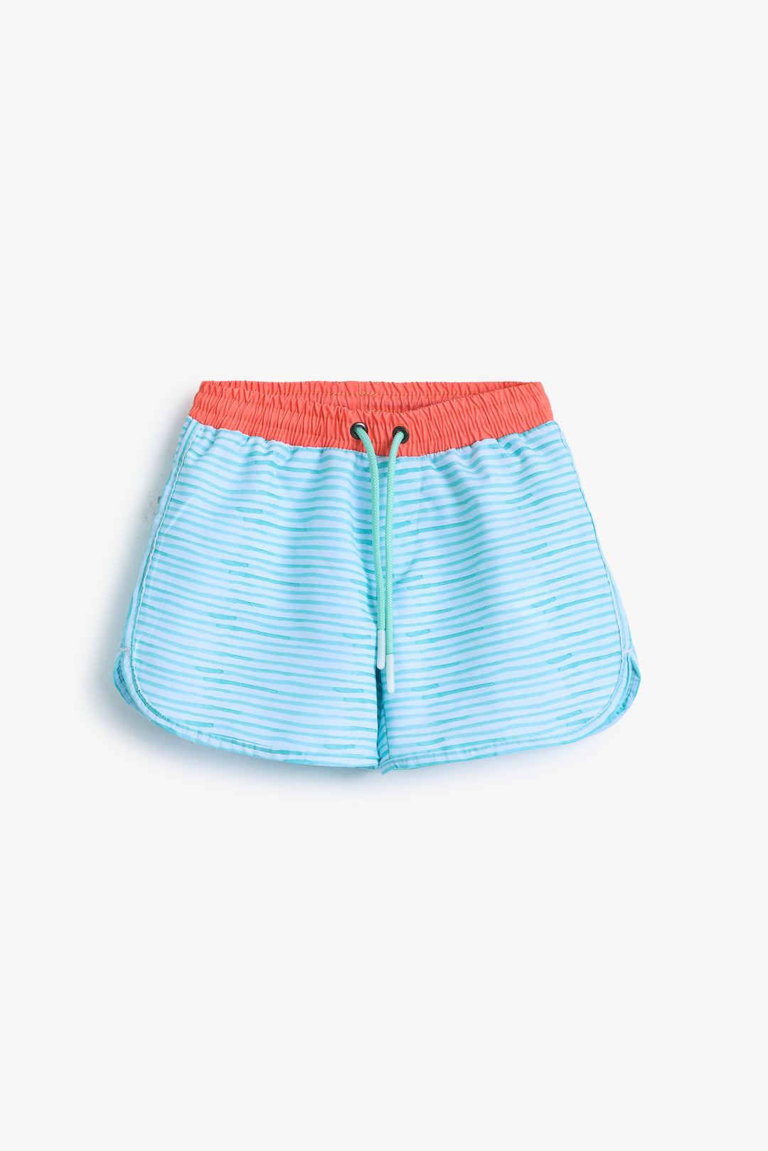 Boys Light Blue Striped Shorts
