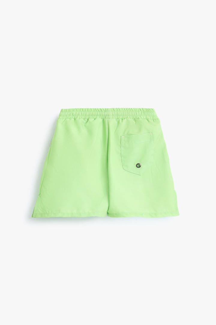 Boys Neon Green Shorts