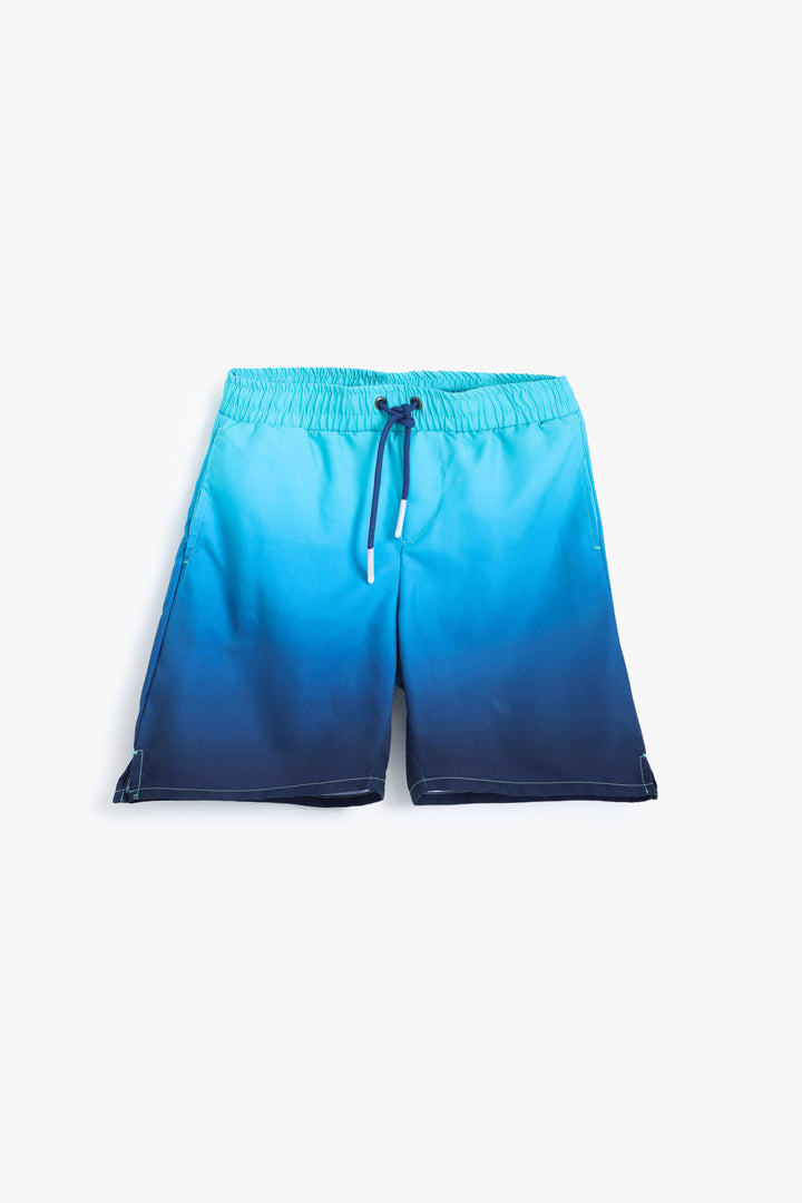 Boys Blue Gradient Shorts