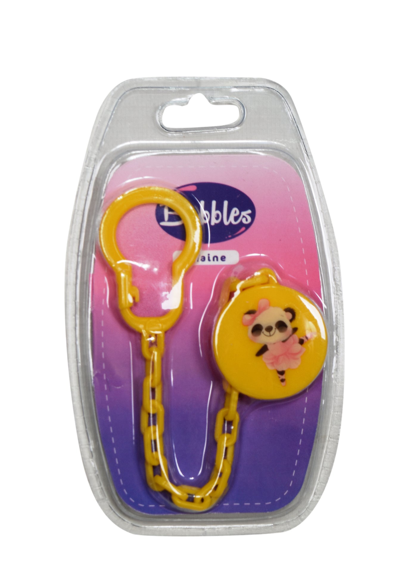 Bubbles pacifier chain