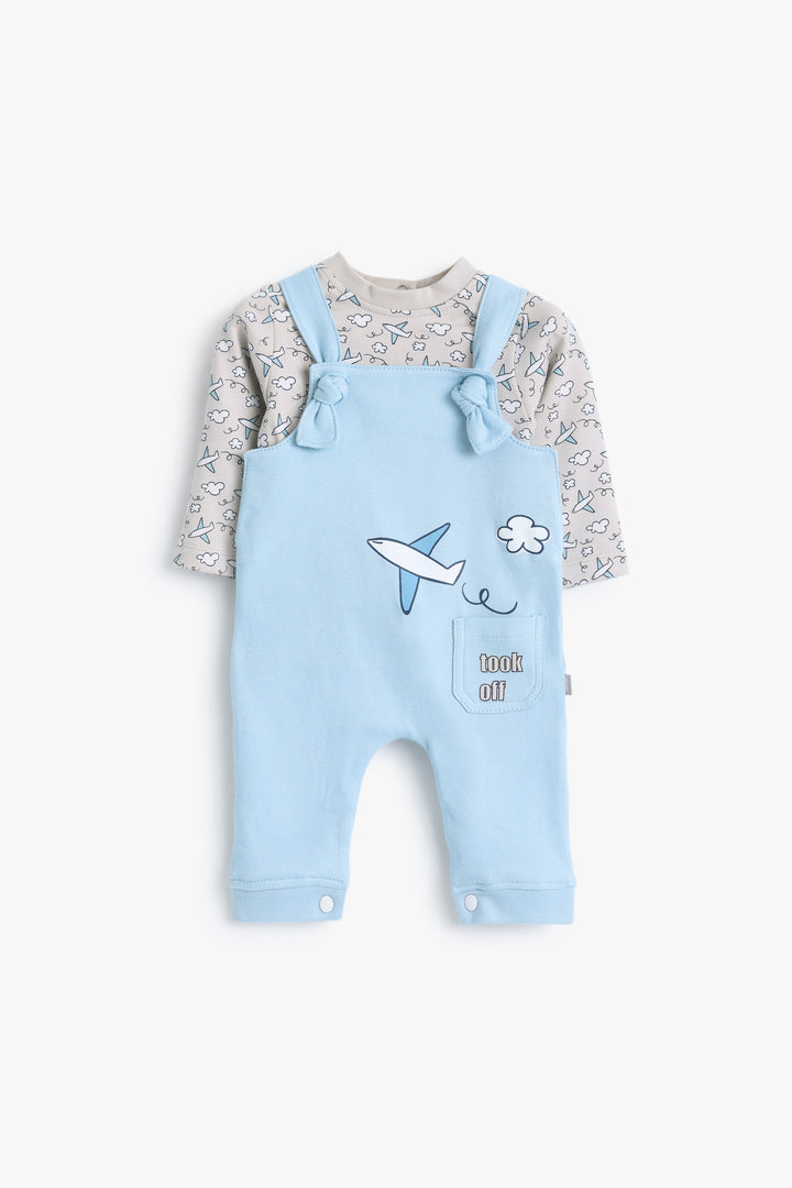 Baby Boys Airplane Romper Set