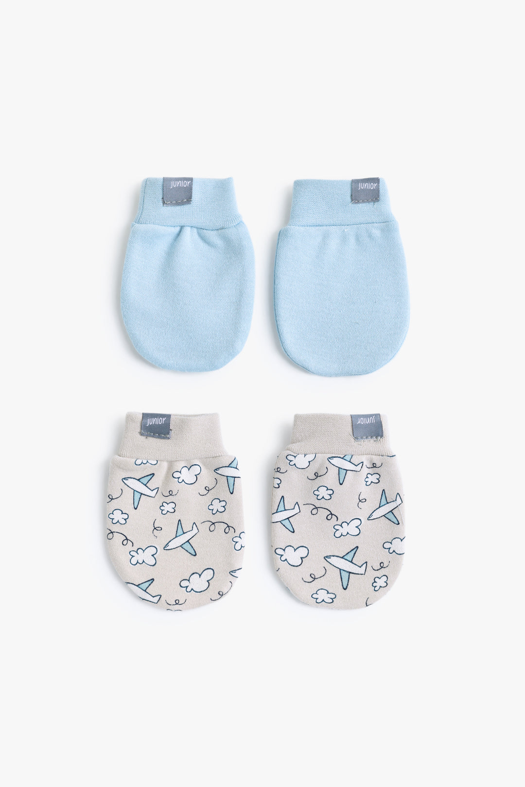 Baby Boys Airplane Mittens