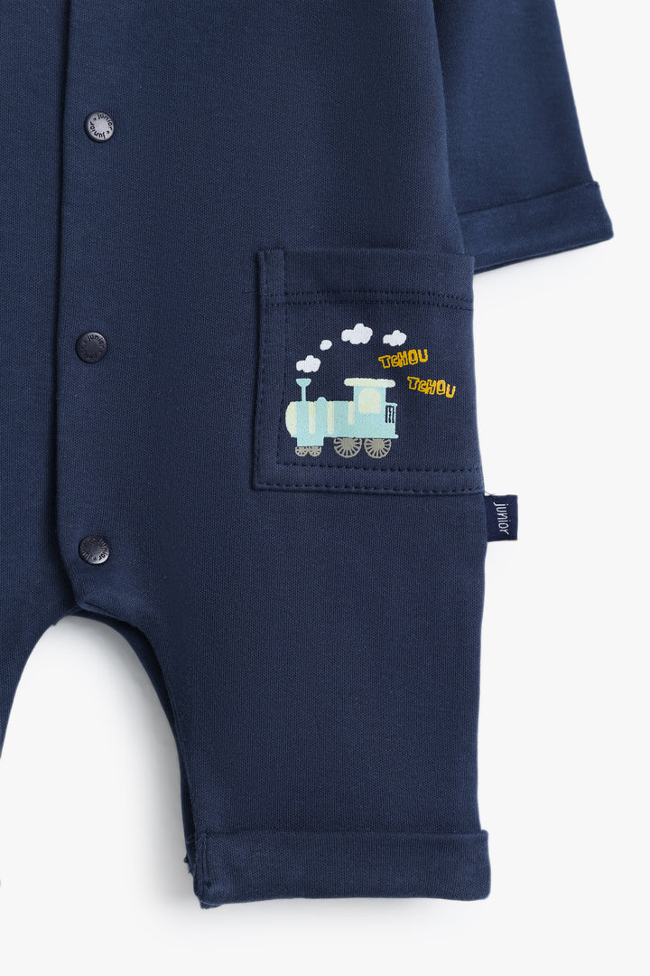 Baby Boys Train Romper