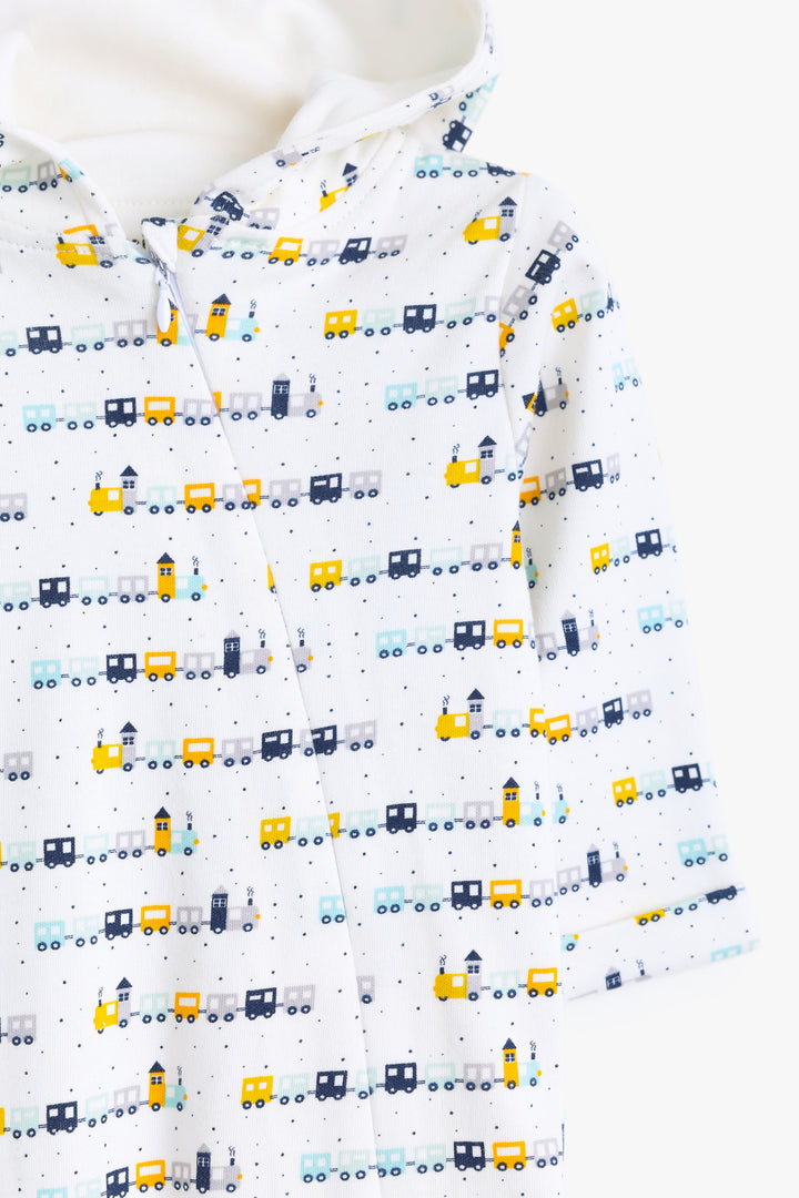 Baby Boys Train Romper