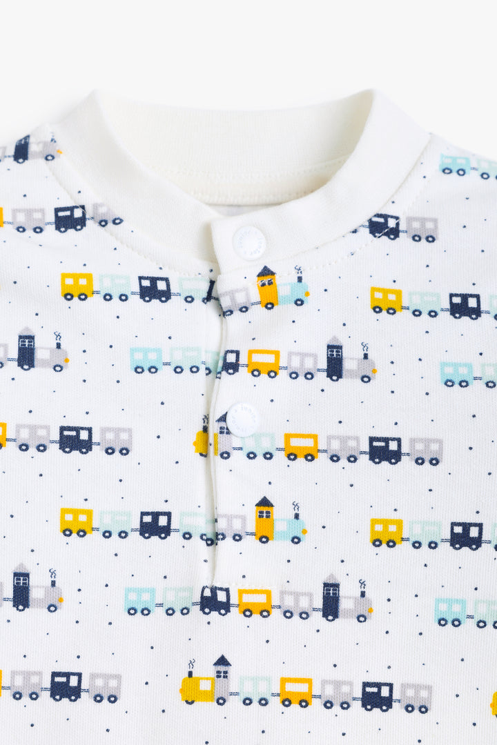 Baby Boys Train Pyjama Set
