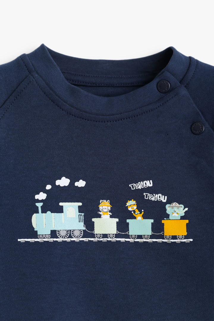 Baby Boys Train Pyjama Set