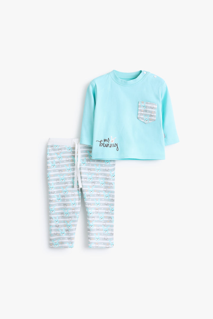 Baby Boys Mr Bunny Pyjama Set