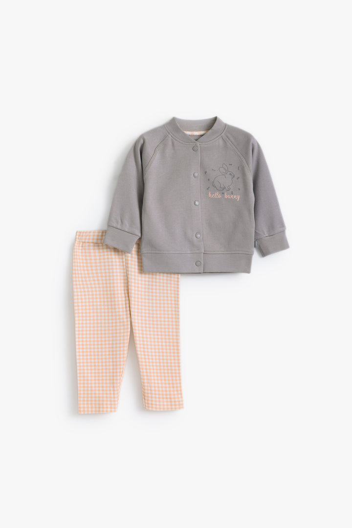 Baby Girls Hello Bunny Pyjama Set
