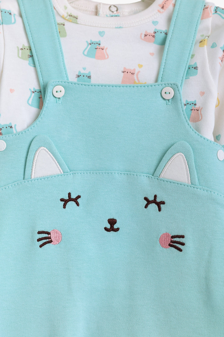 Baby Girls Lovely Cat Romper Set
