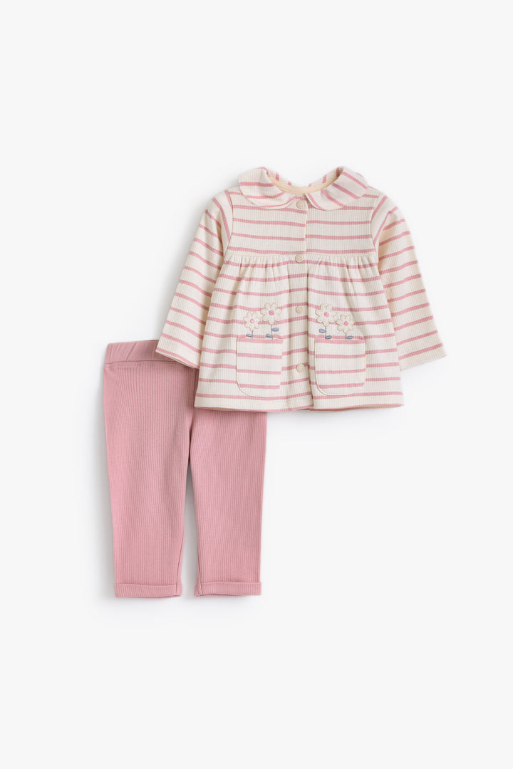 Baby Girls Rose Pyjama Set