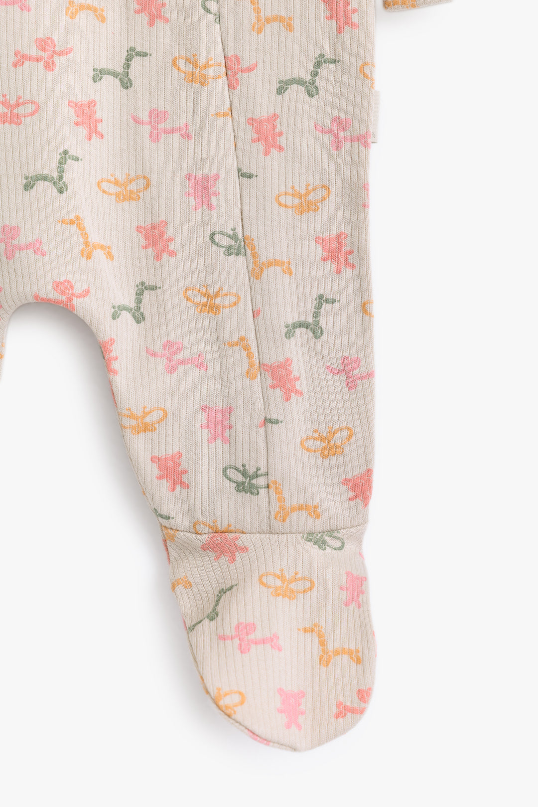 Baby Girls Animals Balloons Romper
