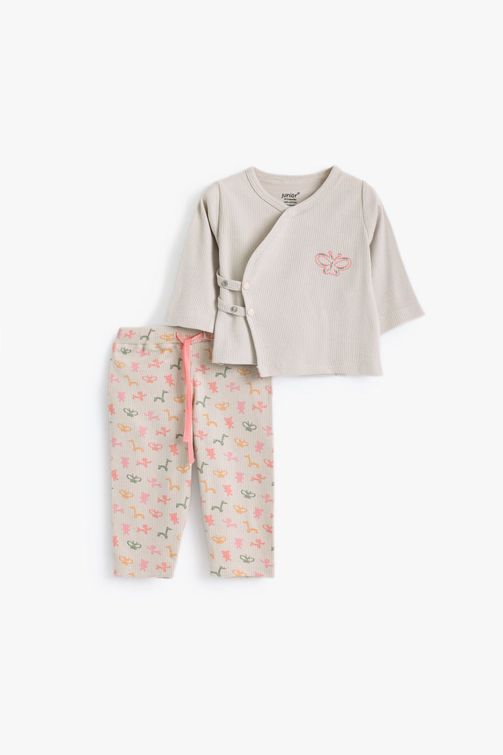Baby Girls Animals Balloons Pyjama Set