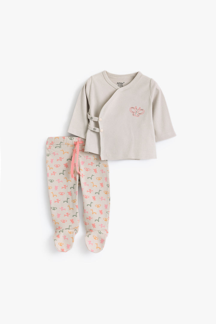 Baby Girls Animals Balloons Pyjama Set